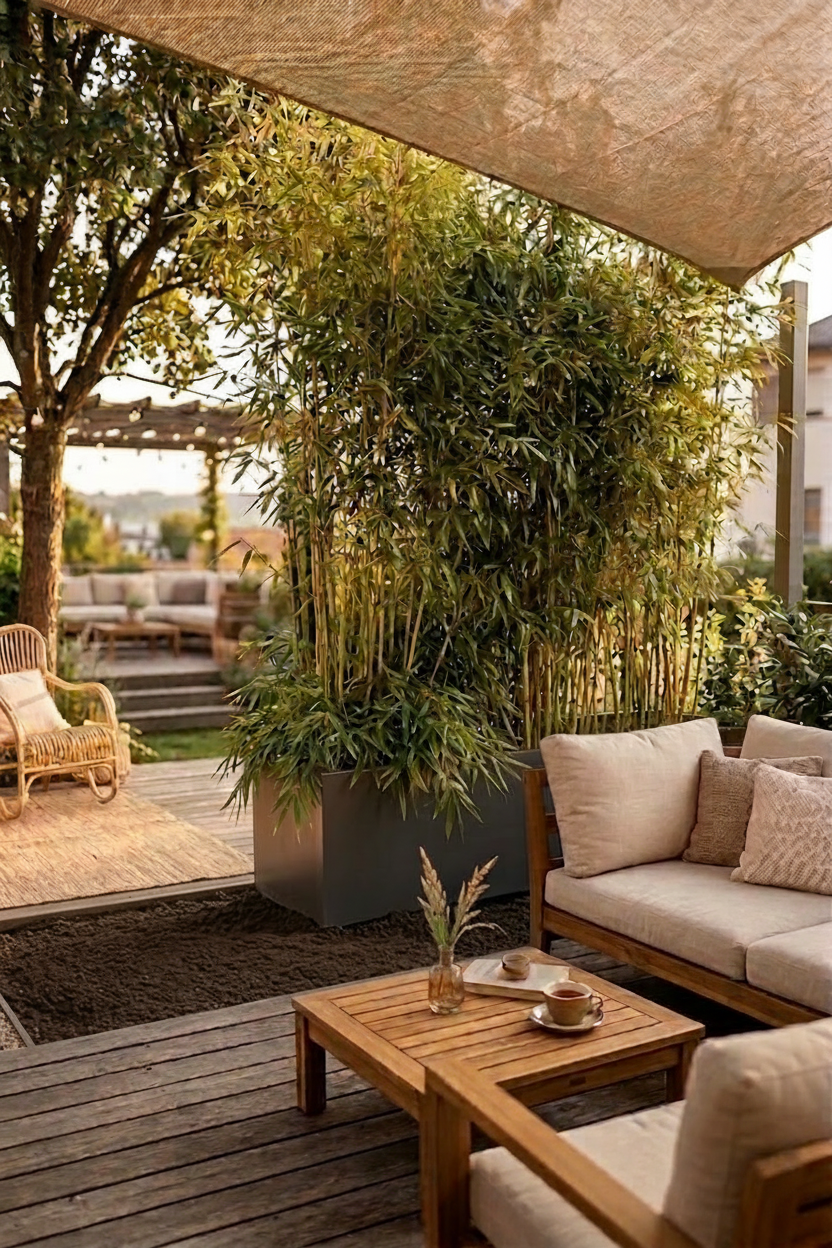 Jardinière brise-vue