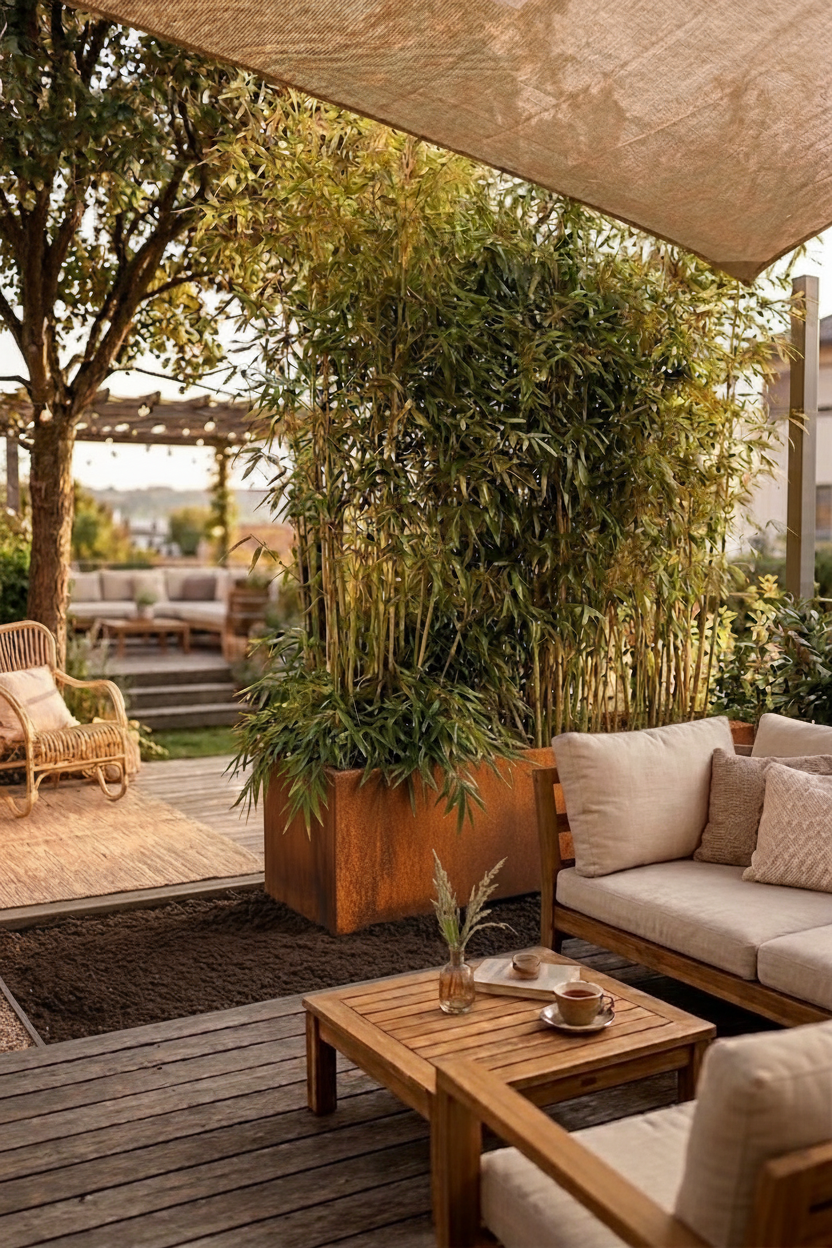 Jardinière brise-vue
