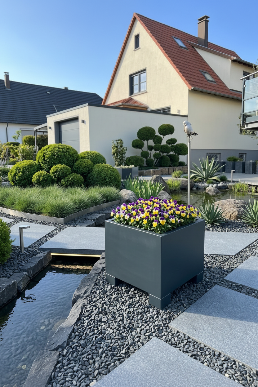 Jardinière carrée