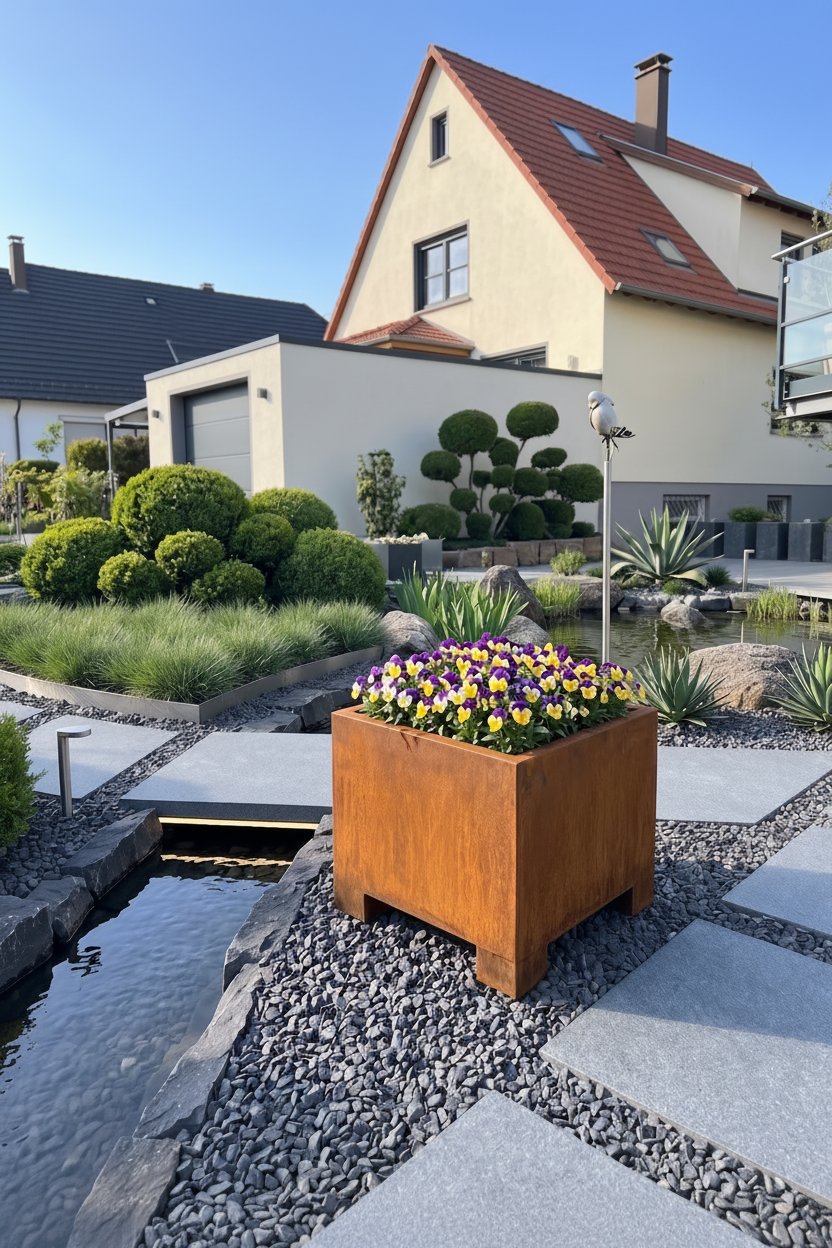 Jardinière carrée
