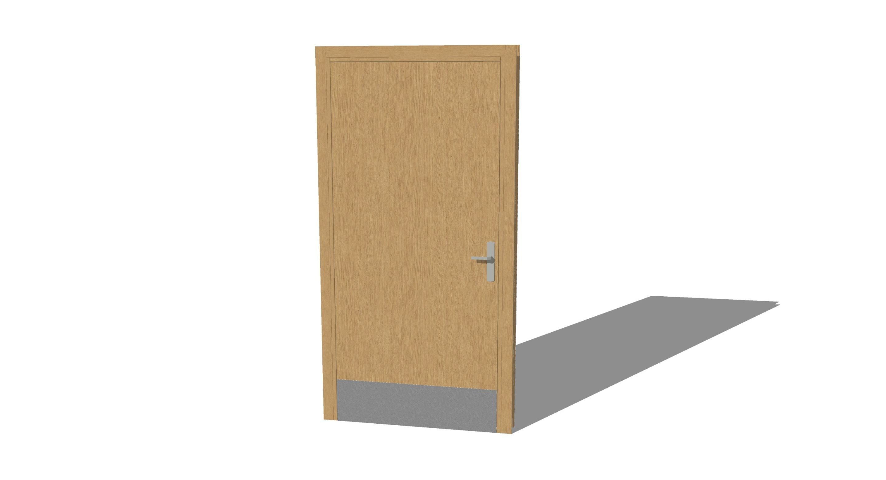 Protection bas de porte en tôle